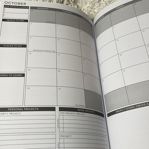 NWT Alpine Lake Passion Paper Life Coach Personal Planner 2023 Monday Start - Picture 12 of 16